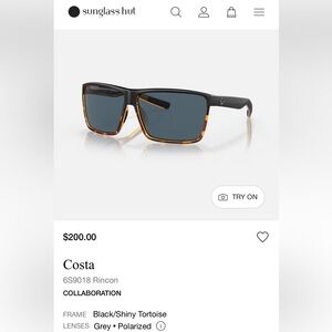 Costa Rincon Men’s Polarized Tortoise Sunglasses
